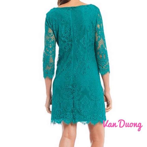 Jessica Howard 3/4 Lace Shift Dress - Picture 2 of 2